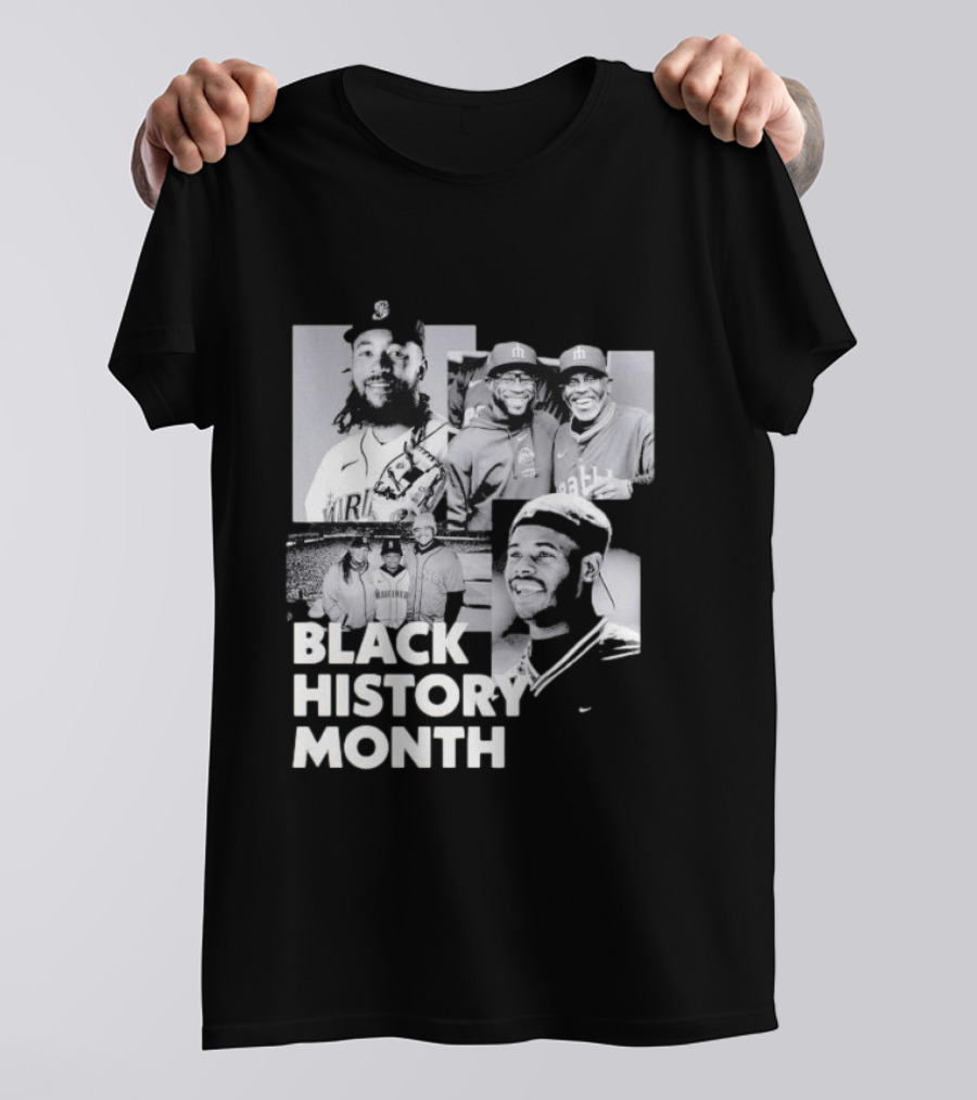 Seattle Mariners Ken Griffey Jr Black History Month Celebration T-Shirt