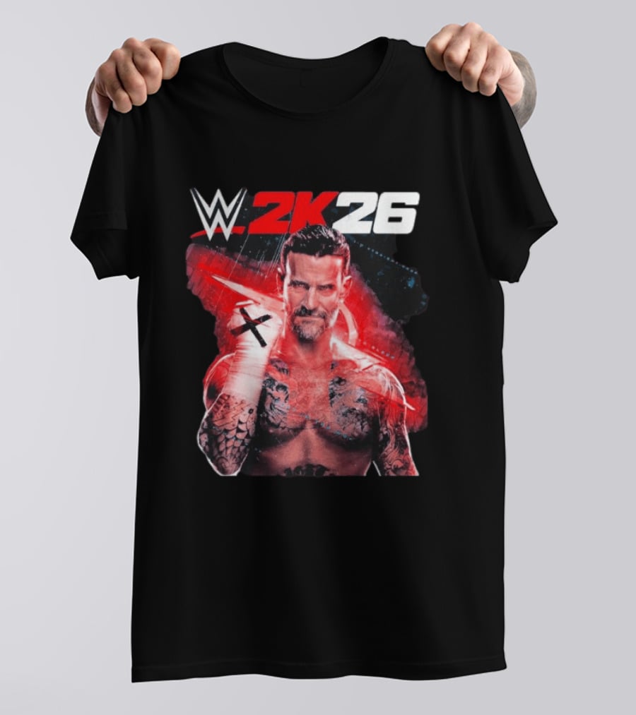 WWE 2K26 CM Punk Best In The World Cover Star Edition T-Shirt