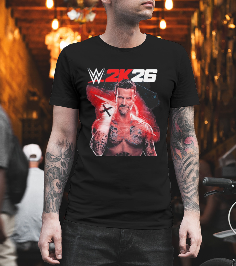 WWE 2K26 CM Punk Best In The World Cover Star Edition T-Shirt