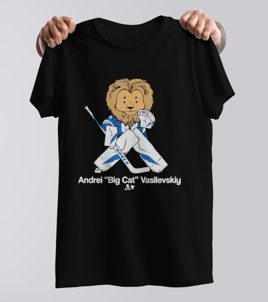 Andrei Vasilevskiy Big Cat Hockey Lion T-Shirt
