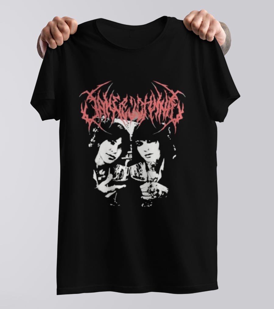 Jake Webber JNJ Metal Band Inspired Art With Dual Portraits T-Shirt