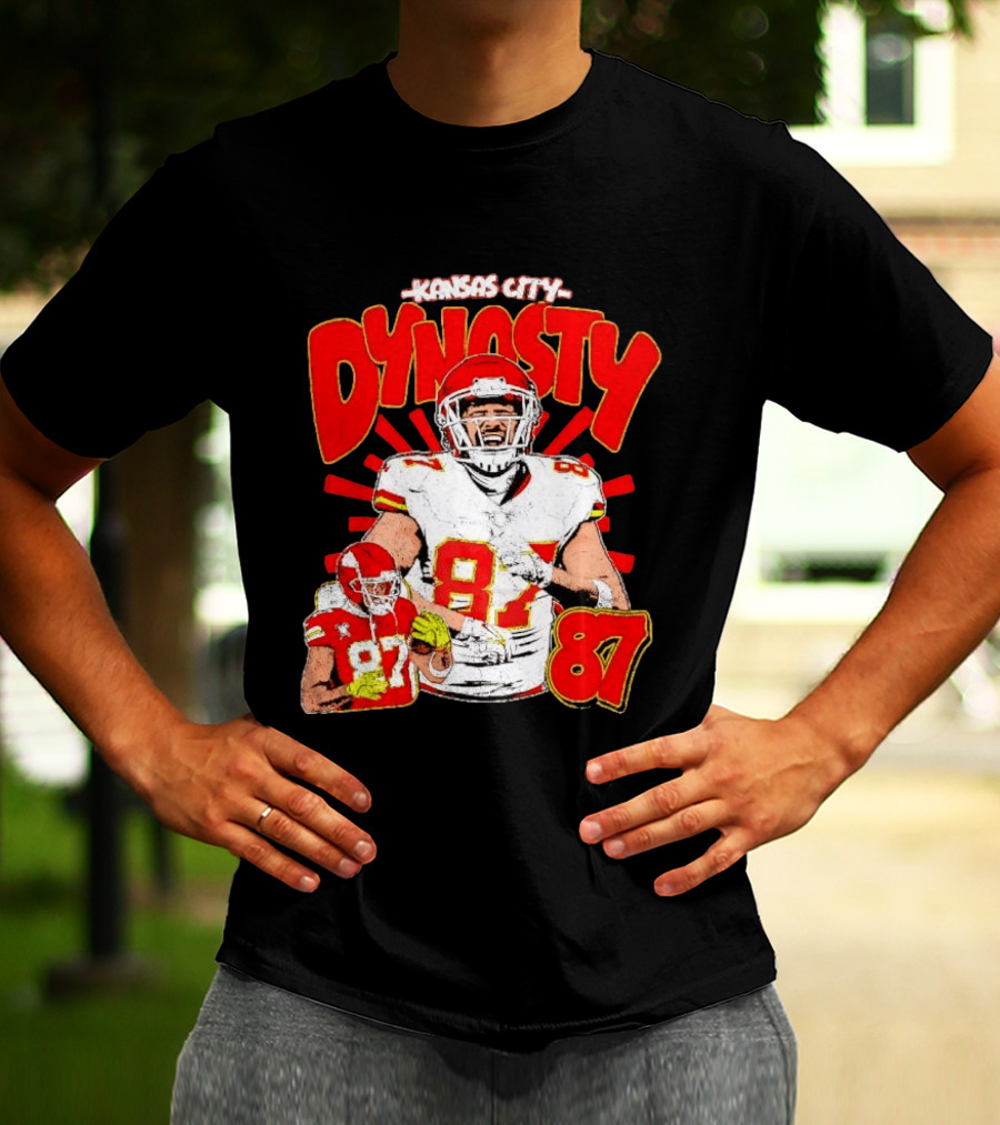 Kansas City Dynasty 87 Kelce Football Legacy T-Shirt