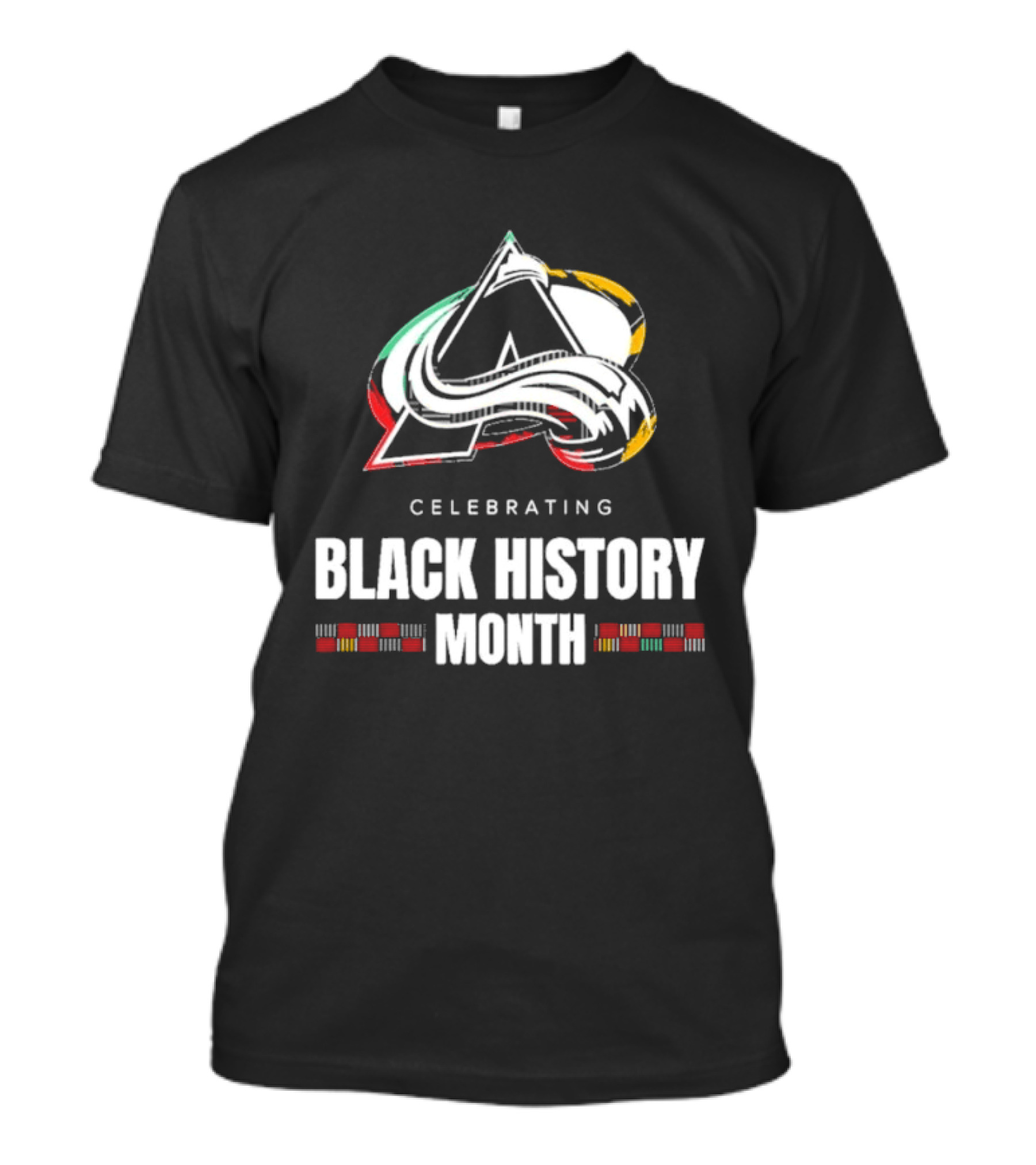 Celebrating Black History Month Colorado Avalanche T-Shirt