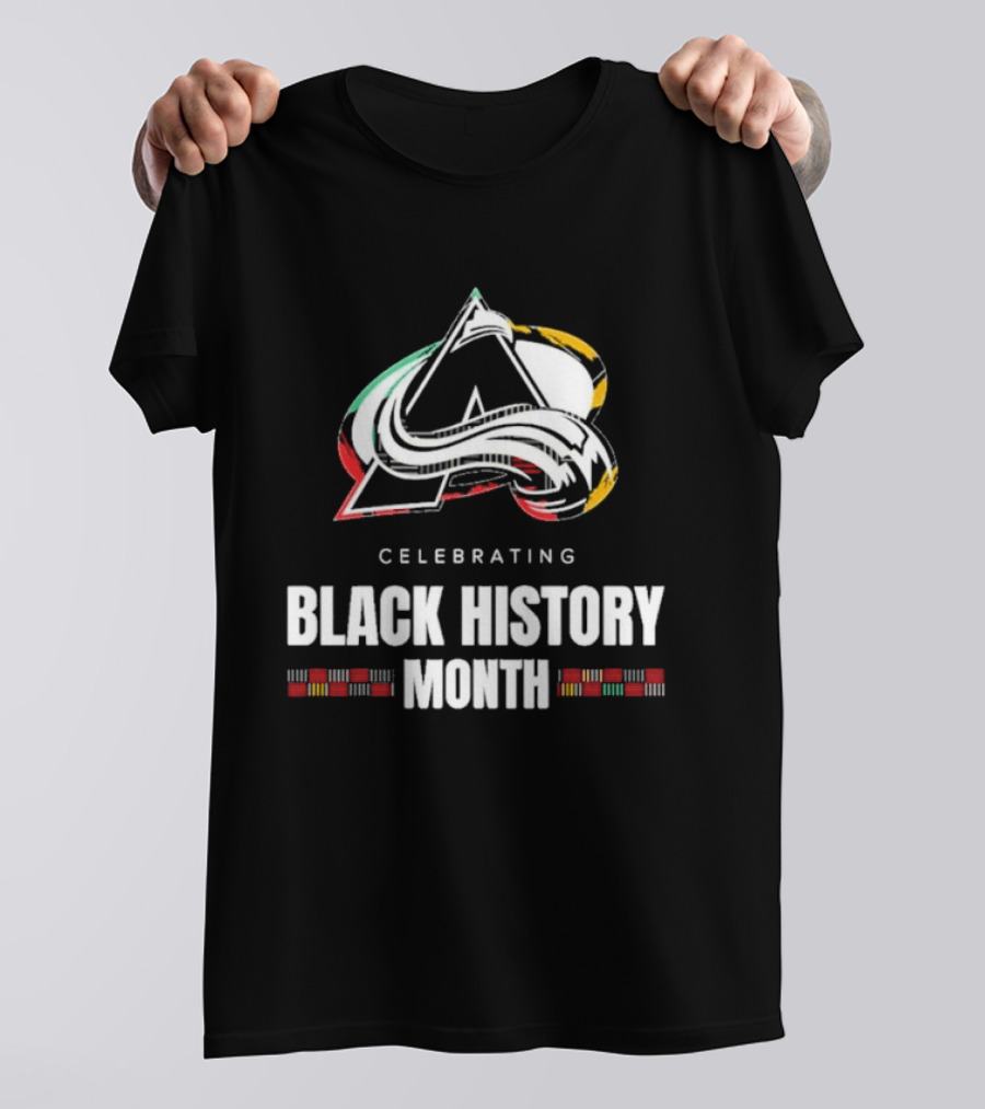 Celebrating Black History Month Colorado Avalanche T-Shirt