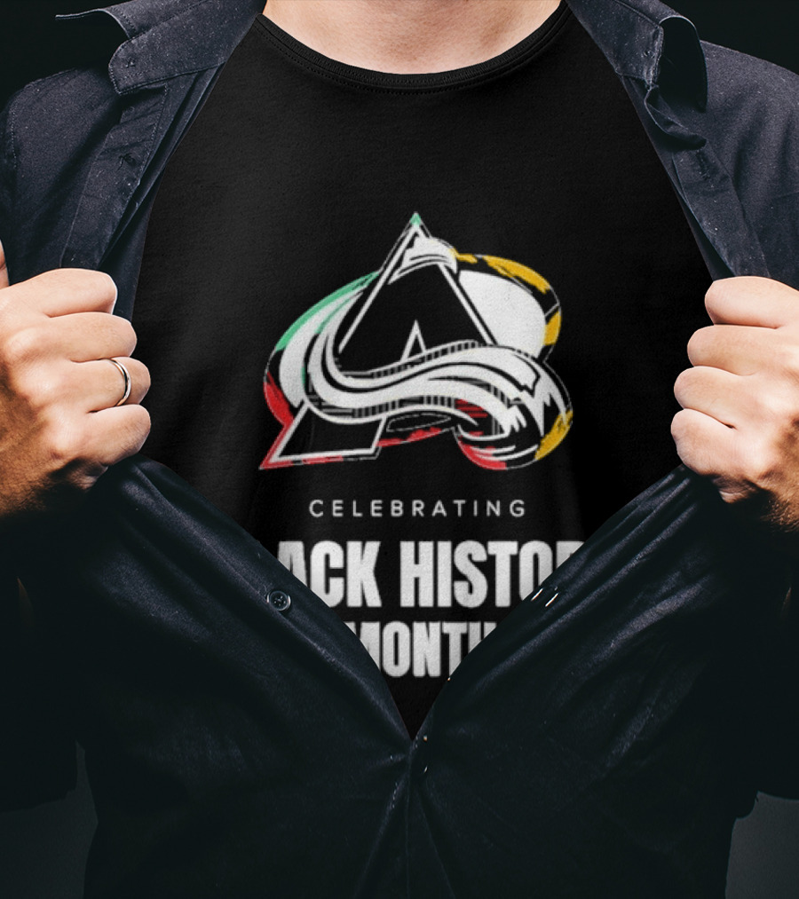 Celebrating Black History Month Colorado Avalanche T-Shirt