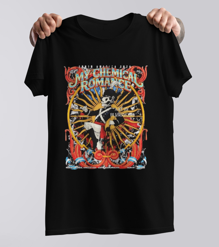My Chemical Romance Argentina Tour 2026 Lucho Rivera T-Shirt