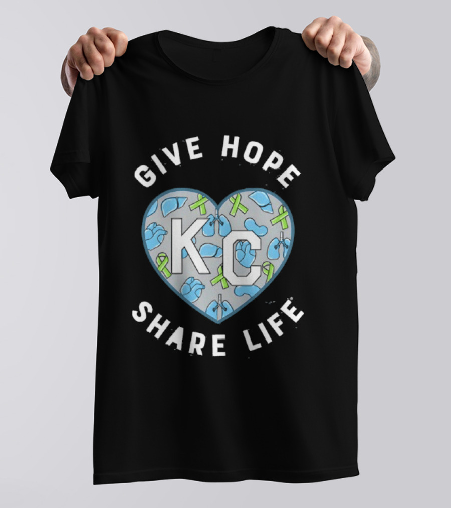 Midwest Transplant 2026 KC Heart Give Hope Share Life T-Shirt