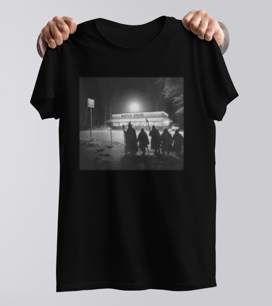 Fellowship Of The Rings Meets Waffle House Adventure T-Shirt