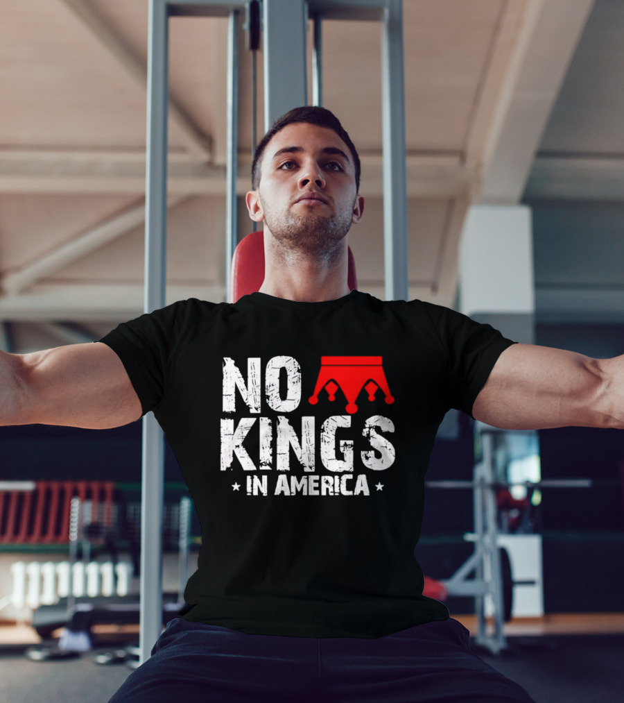 No Kings In America Red Crown T-Shirt