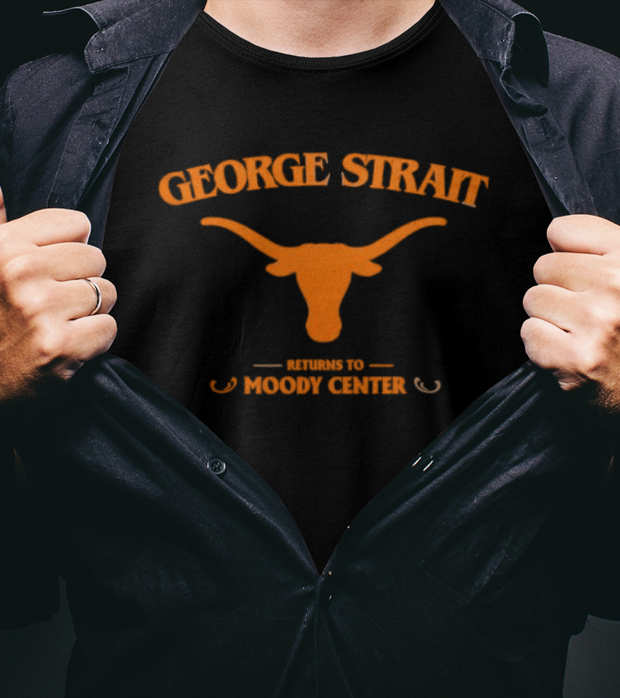 George Strait Longhorn Iconography Moody Center Return Event T-Shirt