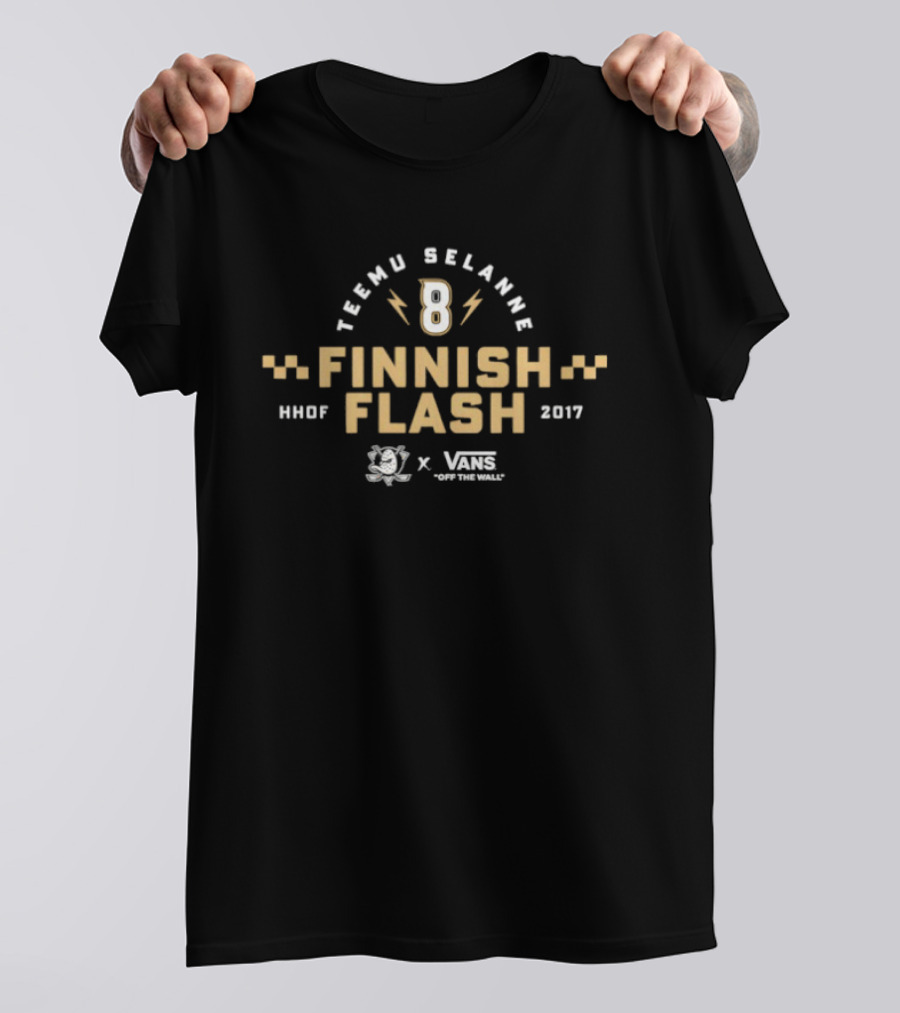 Teemu Selanne 8 Finnish Flash HHOF 2017 Vanc T-Shirt