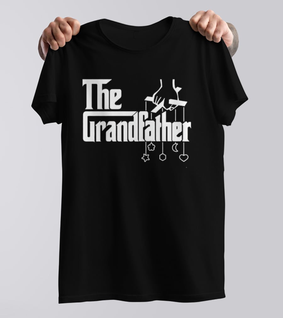 The Grandfather Puppet Strings Godfather Parody With Handguns And Baby Mobile T-Shirt