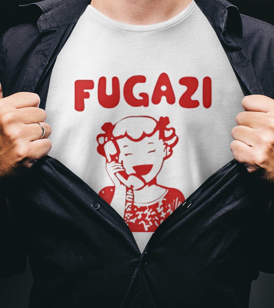 Fugazi Red Cartoon T-Shirt