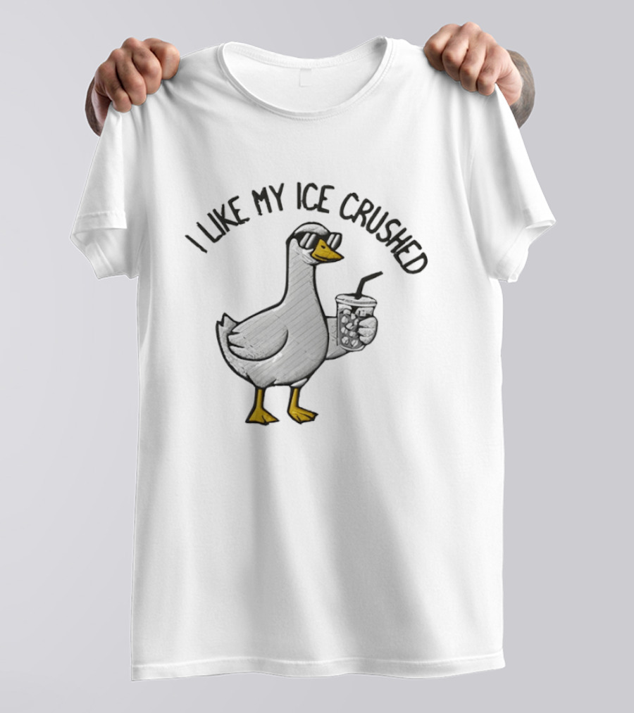 I Like My ICE Crushed Goose Abolish ICE T-Shirt