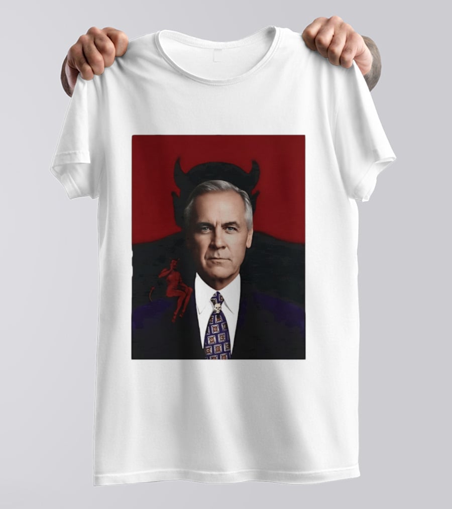 Mark Carney Devil Horns Red T-Shirt