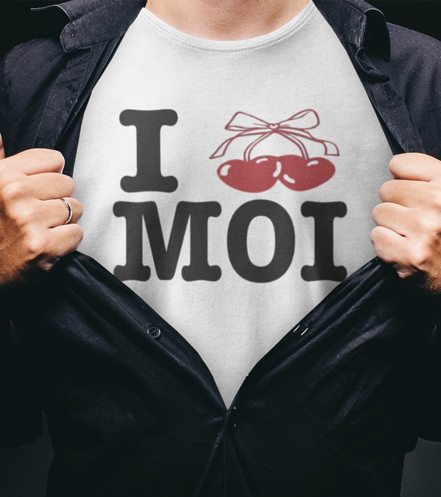Cozy Crush I Love Moi Cherry Bow T-Shirt