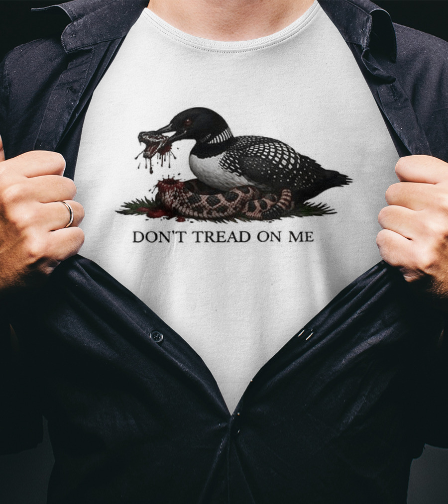 Minnesota Loon Snake Don't Tread On Me T-Shirt