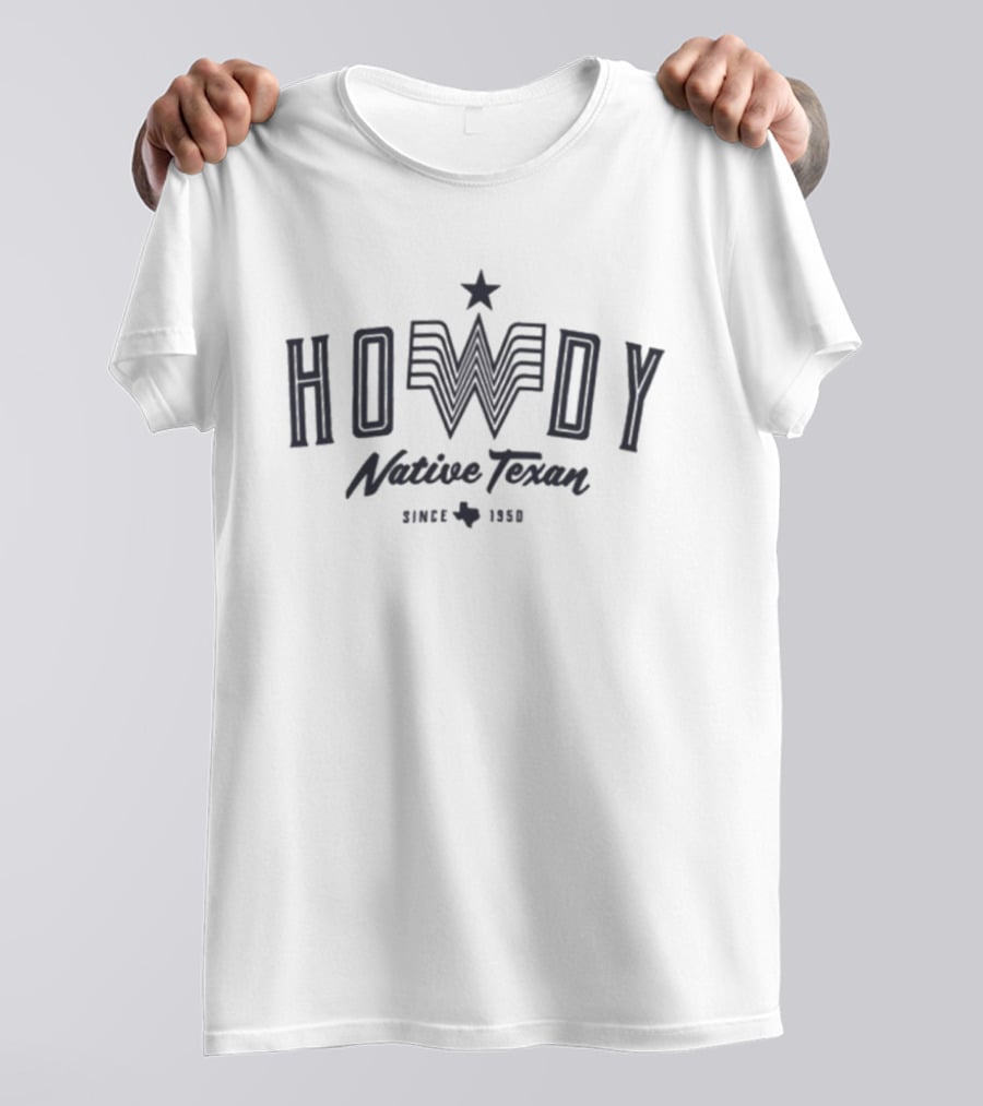 Howdy Native Texan Since 1836 Star Texas T-Shirt