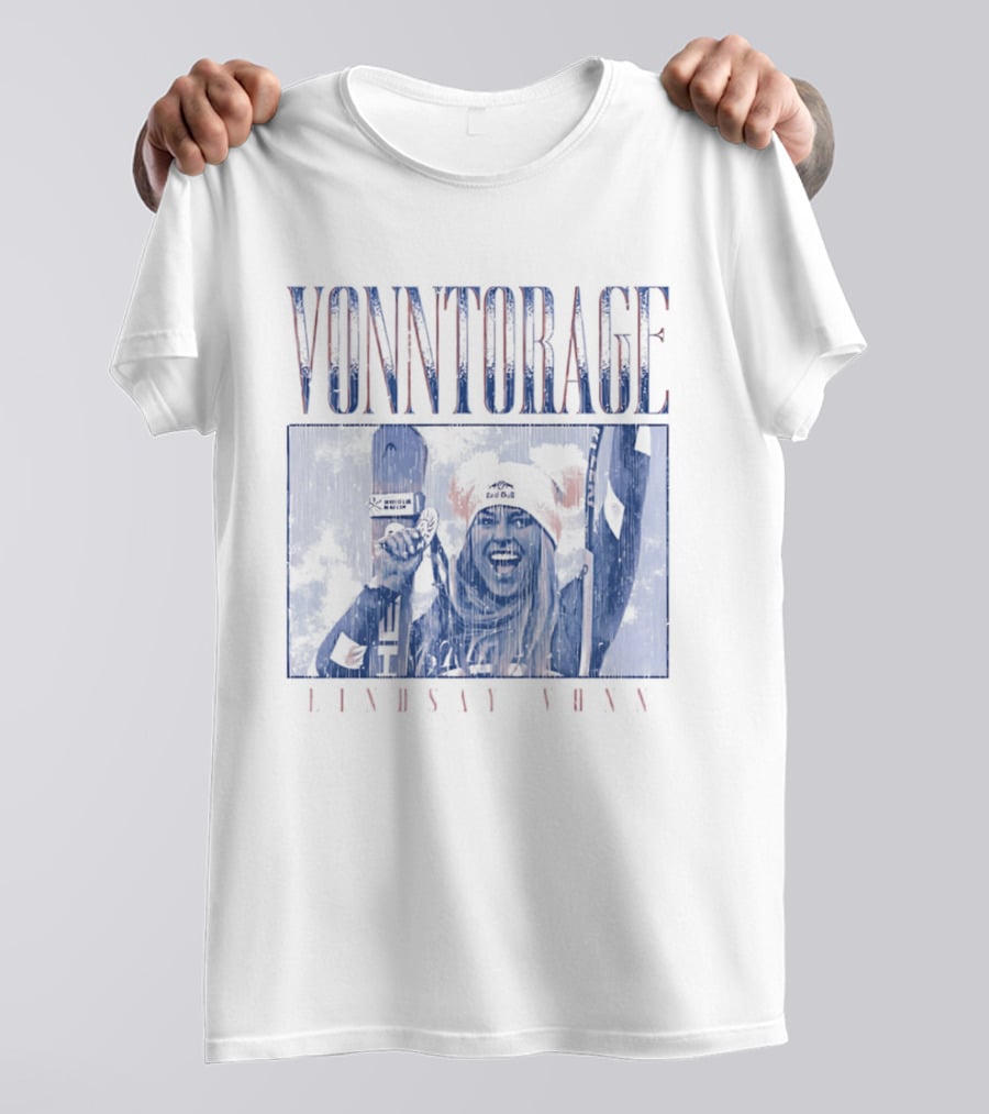 VONNtorage Lindsey Vonn Skiing Championship Fan Gear T-Shirt