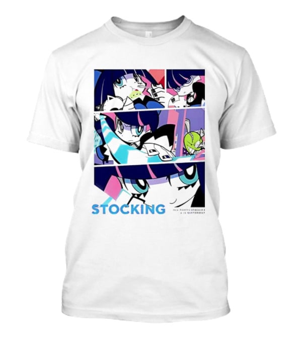Panty & Stocking With Garterbelt Anime Stocking Anarchy Comic Strip T-Shirt