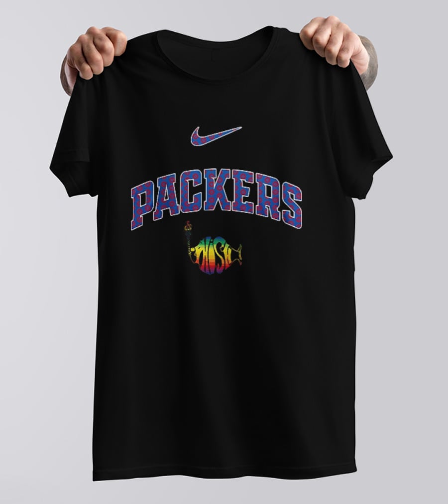 Nike Packers Phish Collaboration With Rainbow Fish T-Shirt