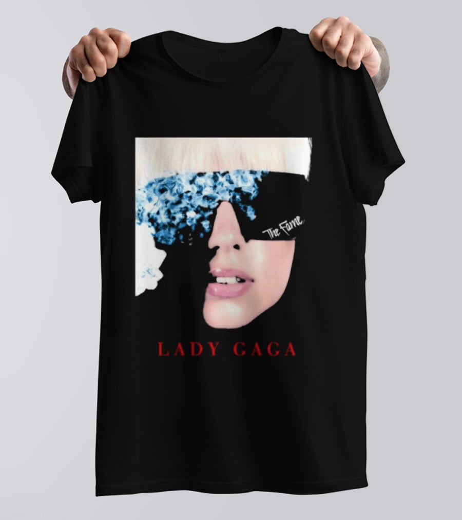 Lady Gaga The Fame Debut Album Iconic Glasses T-Shirt