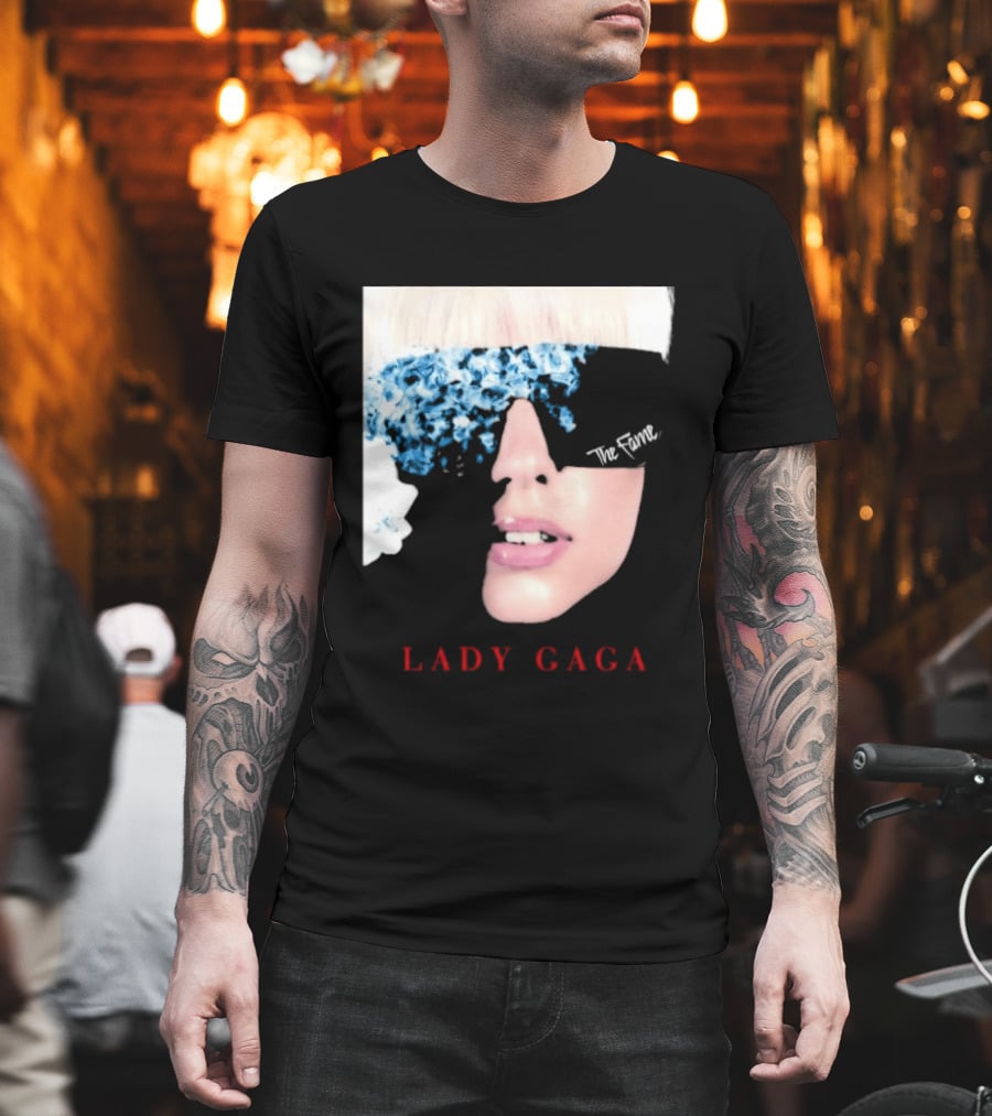 Lady Gaga The Fame Debut Album Iconic Glasses T-Shirt