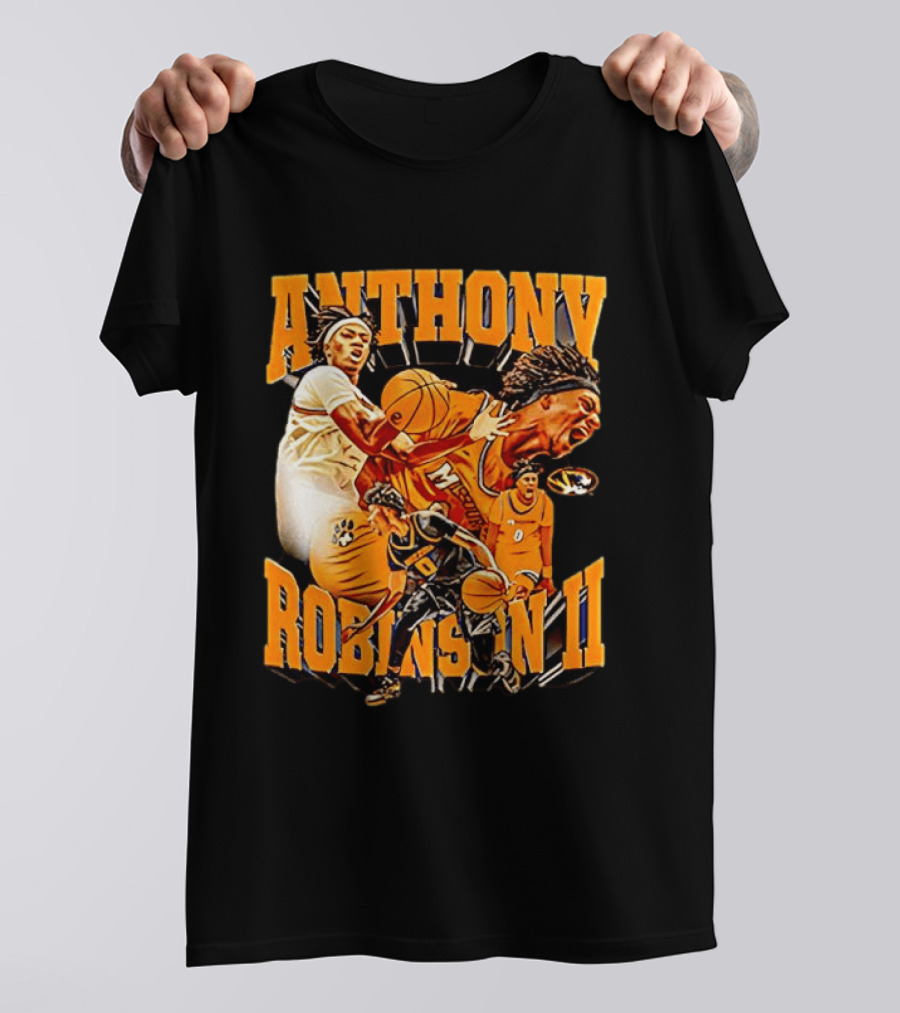 Anthony Robinson II Mizzou Tigers Basketball Player Iconic Moment T-Shirt