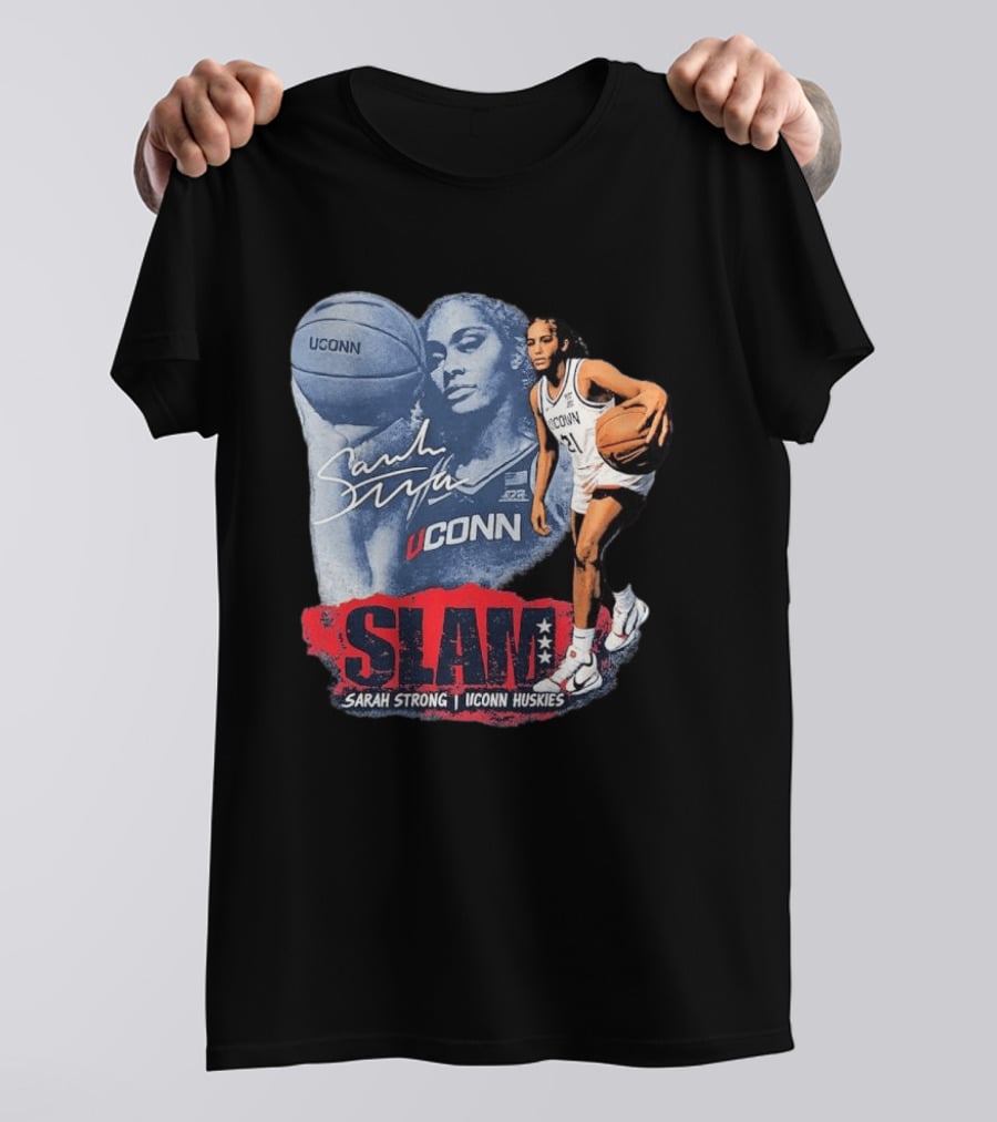 UConn Huskies SLAM Sarah Strong Basketball Legend T-Shirt