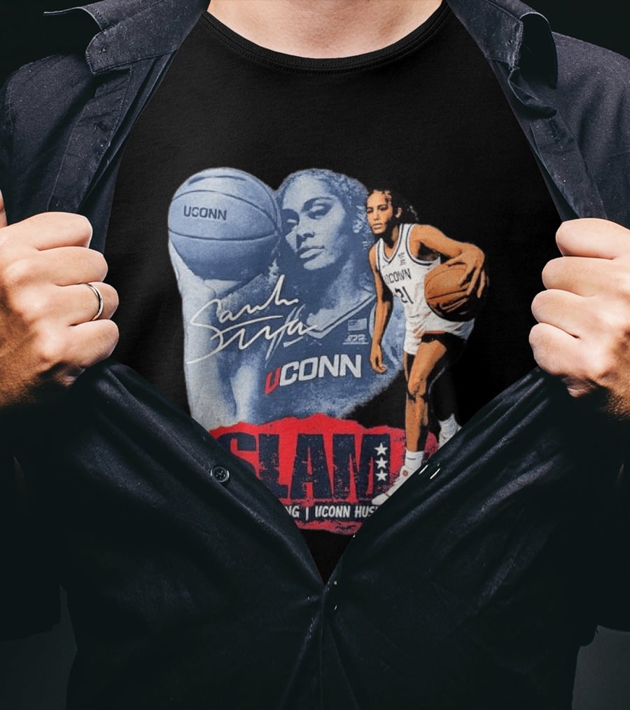 UConn Huskies SLAM Sarah Strong Basketball Legend T-Shirt