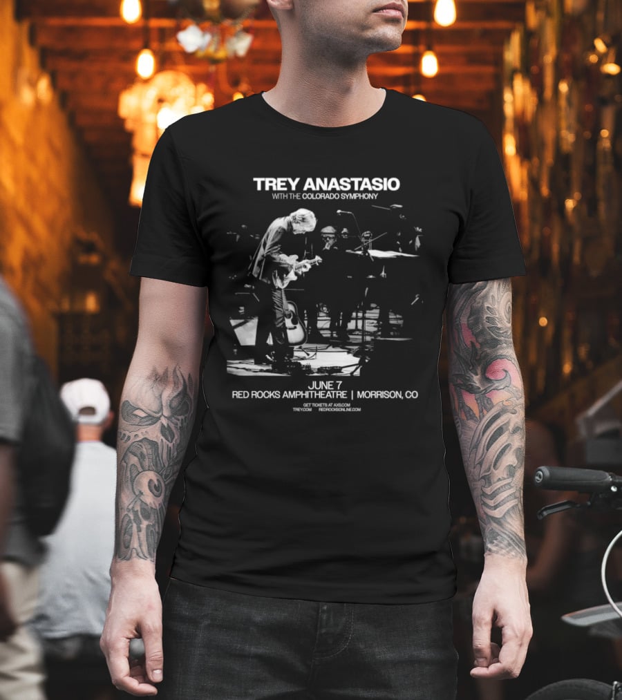 Trey Anastasio With The Colorado Symphony Live At Red Rocks Amphitheatre Morrison CO June 7 2026 T-Shirt