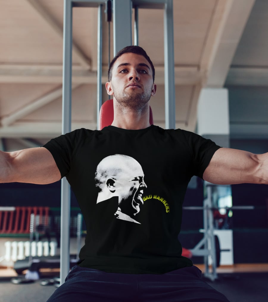 Bad Manners Buster Bloodvessel Tongue Out Profile T-Shirt