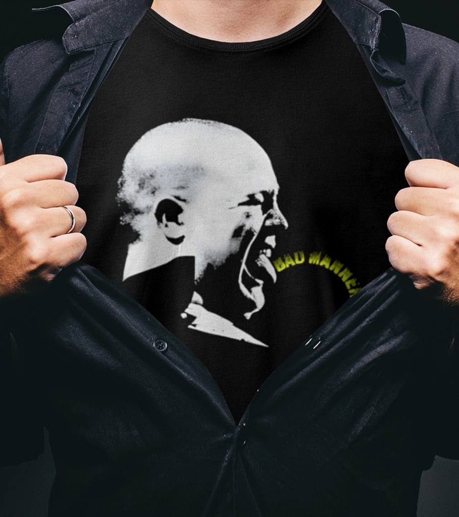 Bad Manners Buster Bloodvessel Tongue Out Profile T-Shirt