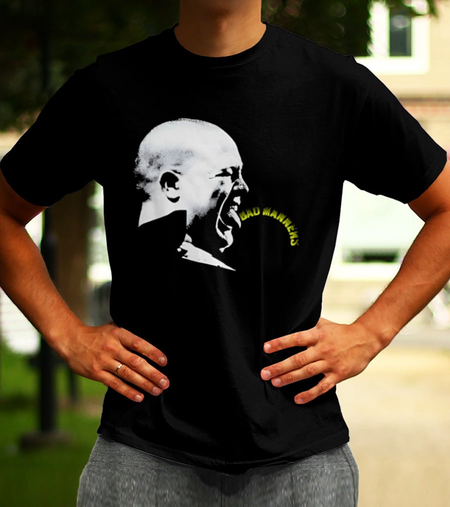 Bad Manners Buster Bloodvessel Tongue Out Profile T-Shirt
