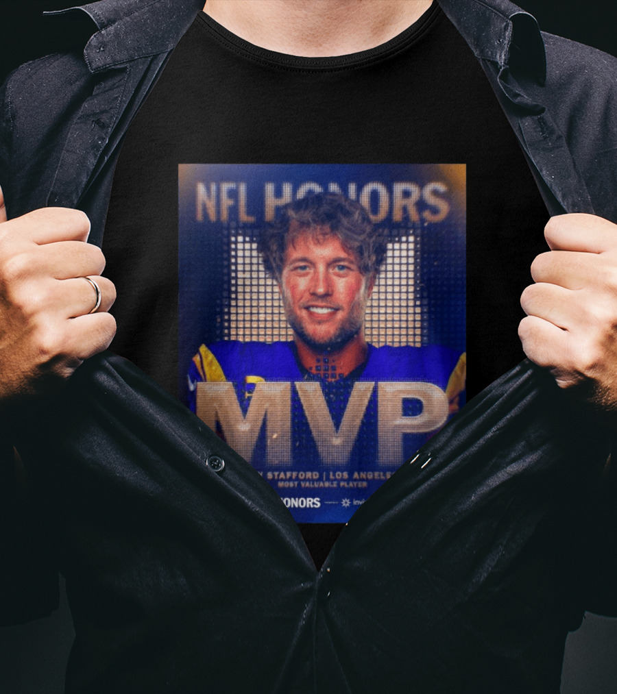 Matthew Stafford NFL Honors MVP Los Angeles Rams Most Valuable Player 2025 T-Shirt