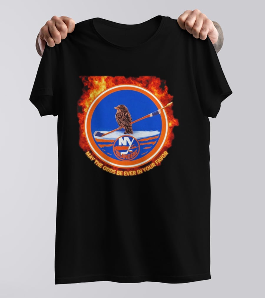 May The Odds Be Ever In Your Favor NY Islanders Rally Bird Hockey T-Shirt