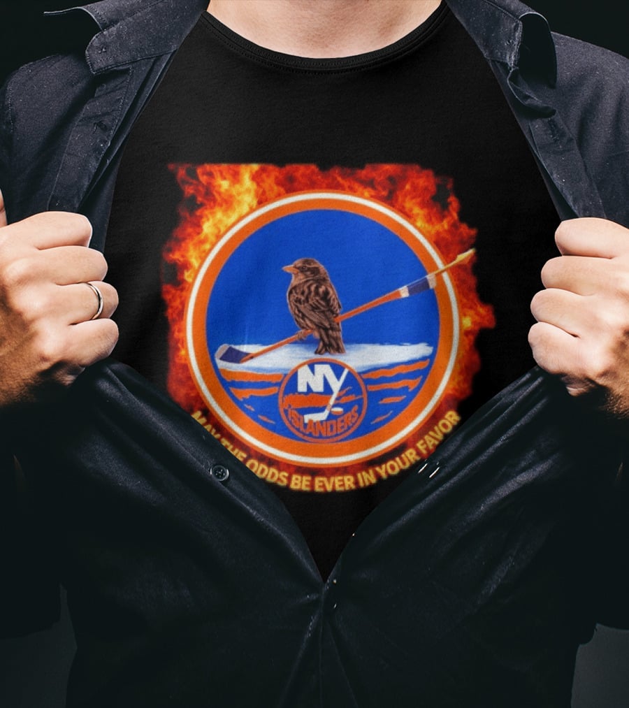 May The Odds Be Ever In Your Favor NY Islanders Rally Bird Hockey T-Shirt