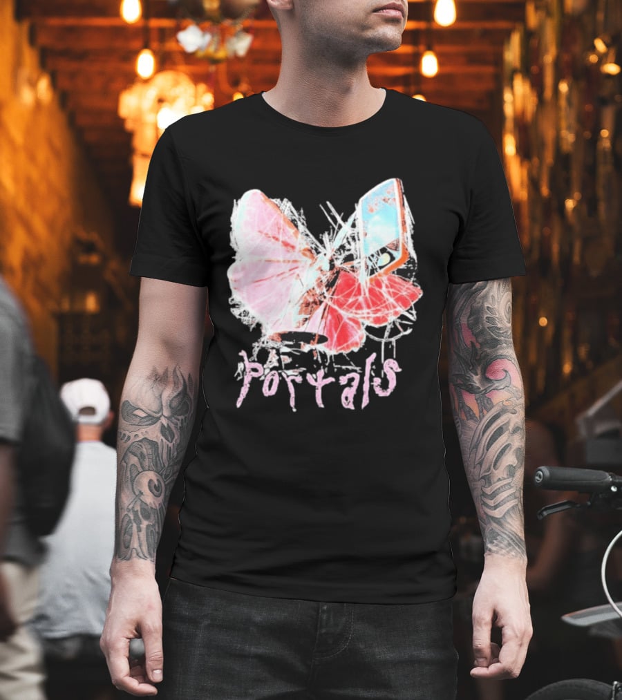 Melanie Martinez Portals Spiderweb Butterfly Phone T-Shirt