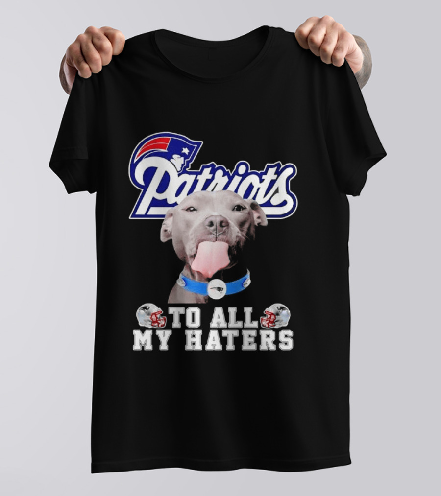 Patriots Pitbull To All My Haters NFL Fan T-Shirt