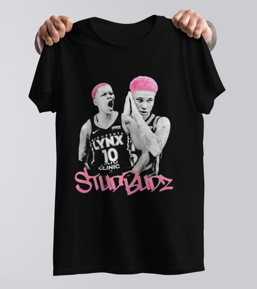 Courtney Williams Natisha Hiedeman Studbudz Minnesota Lynx WNBA T-Shirt
