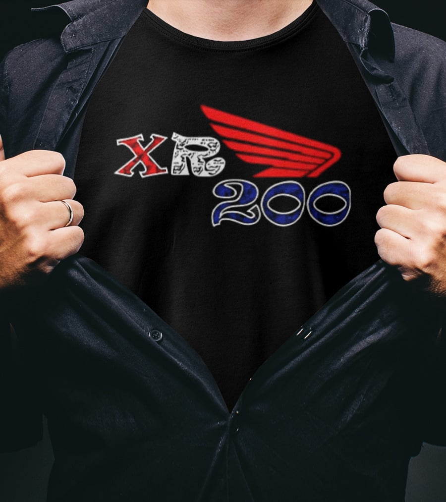 Honda XR200 Red Wing Motocross Racing T-Shirt