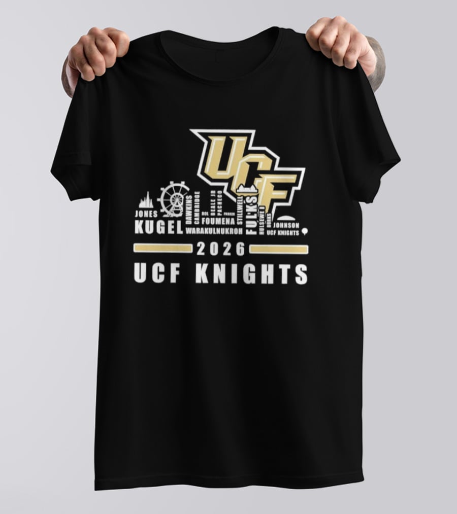 UCF Knights Kugel Campbell 2026 Skyline T-Shirt