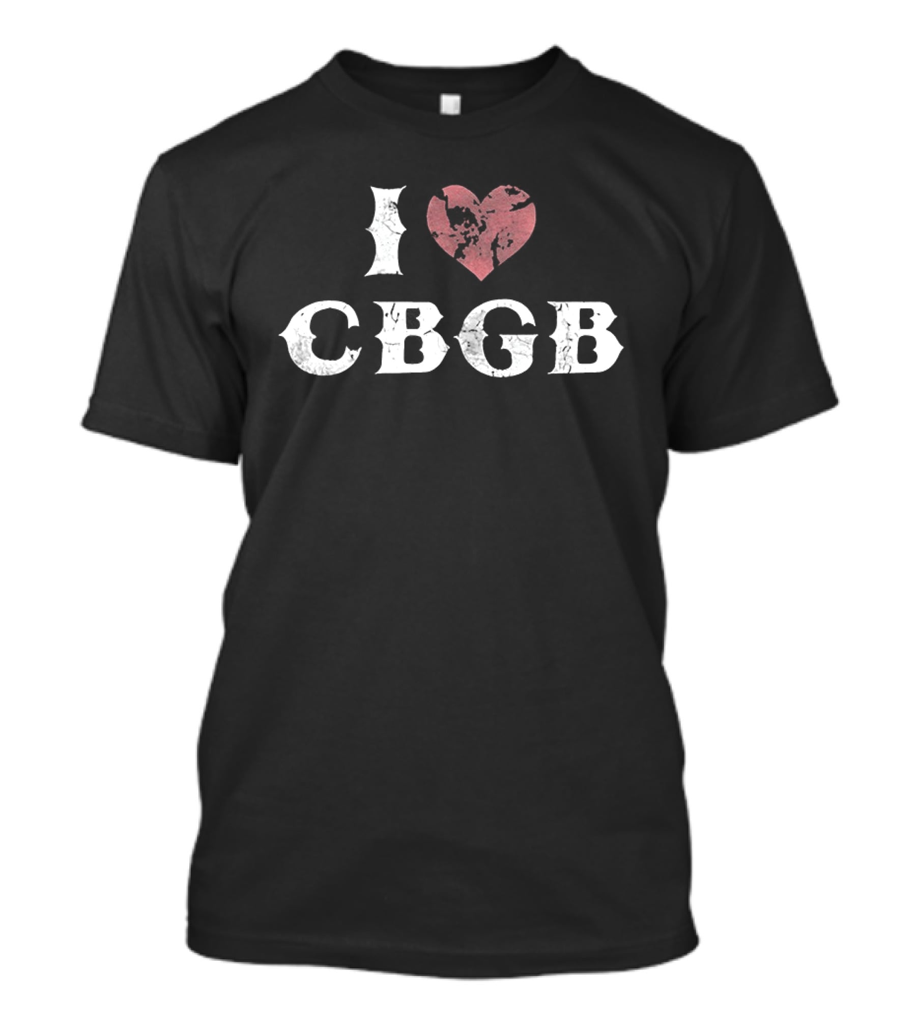 I Love CBGB Heart Icon Retro Music Culture T-Shirt