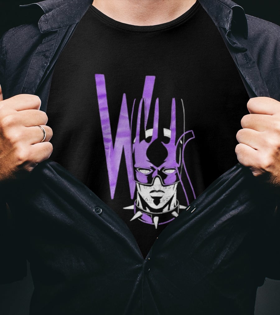 WS Whitesnake JoJo Bizarre Adventure Purple Anime Stand T-Shirt