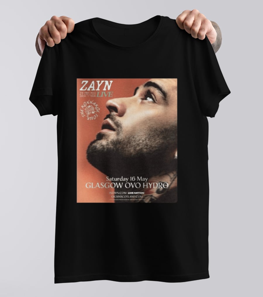 Zayn Live The Konnakol Tour 2026 Glasgow OVO Hydro Saturday 16 May T-Shirt