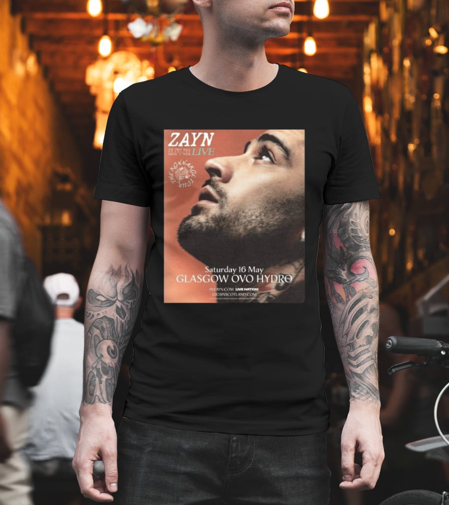 Zayn Live The Konnakol Tour 2026 Glasgow OVO Hydro Saturday 16 May T-Shirt