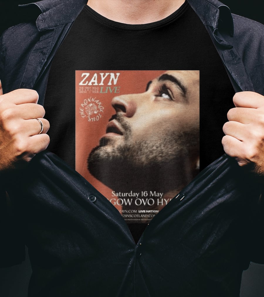 Zayn Live The Konnakol Tour 2026 Glasgow OVO Hydro Saturday 16 May T-Shirt