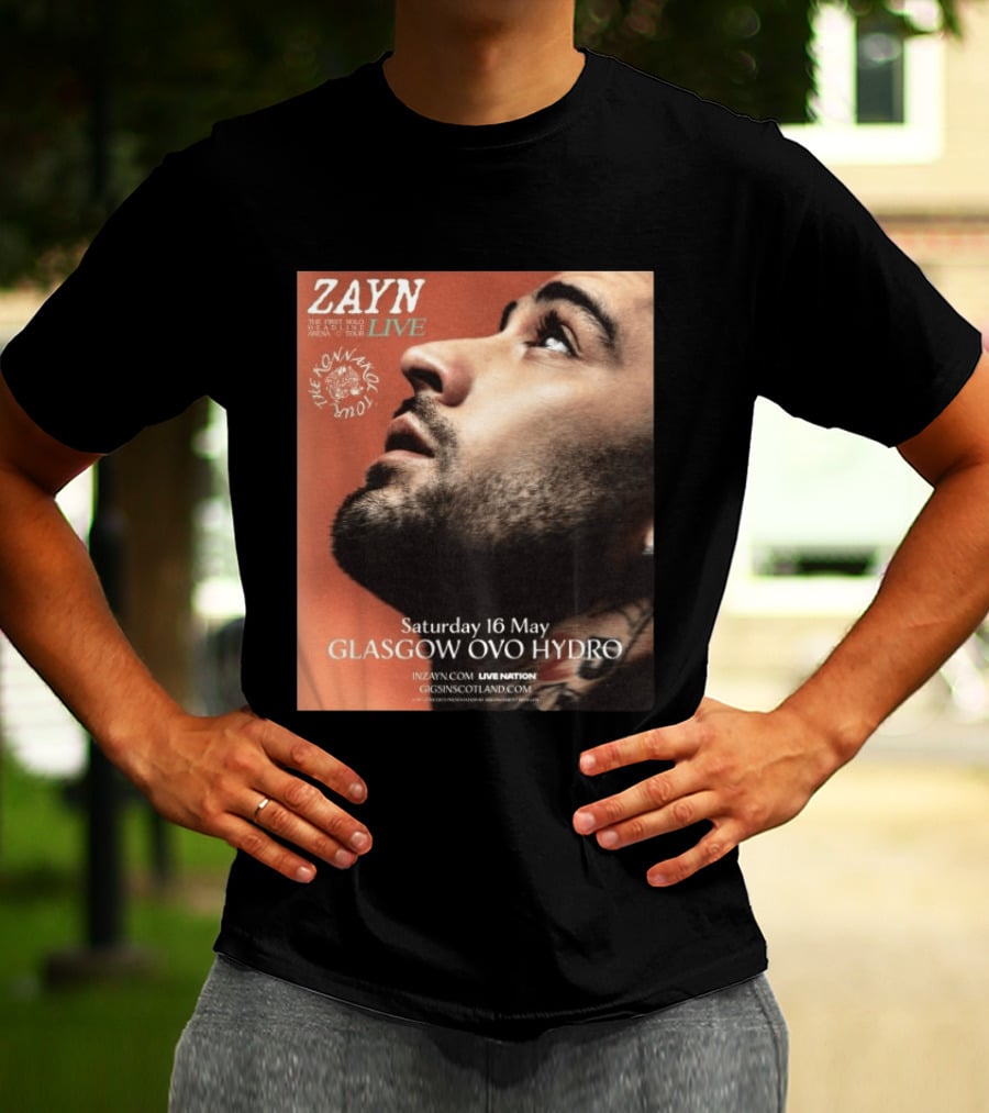 Zayn Live The Konnakol Tour 2026 Glasgow OVO Hydro Saturday 16 May T-Shirt