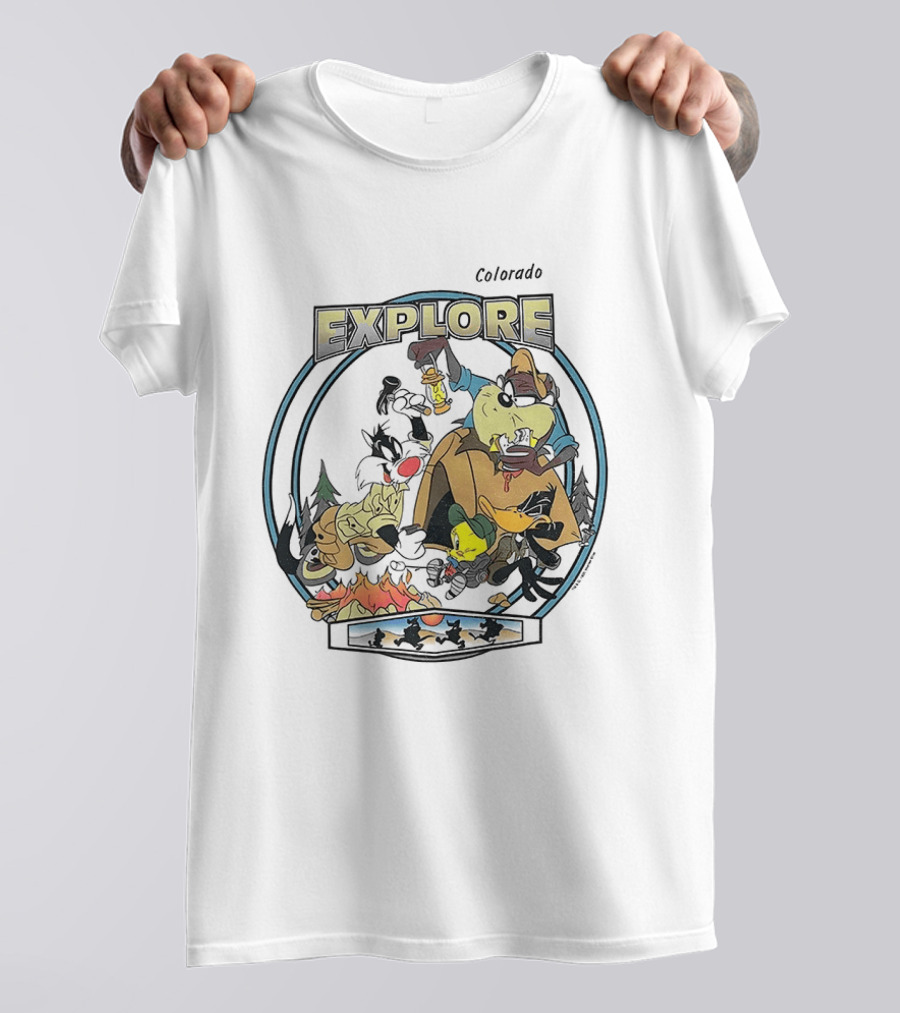 Colorado Explore Looney Tunes Camping Adventure T-Shirt