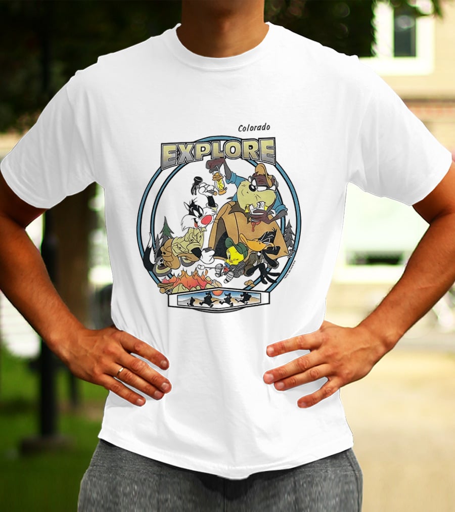 Colorado Explore Looney Tunes Camping Adventure T-Shirt